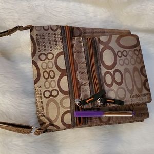 Goldfish cross body canvas bag